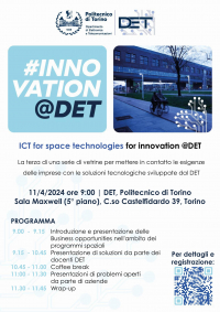 ICT for Space Technologies for Innovation @ DET